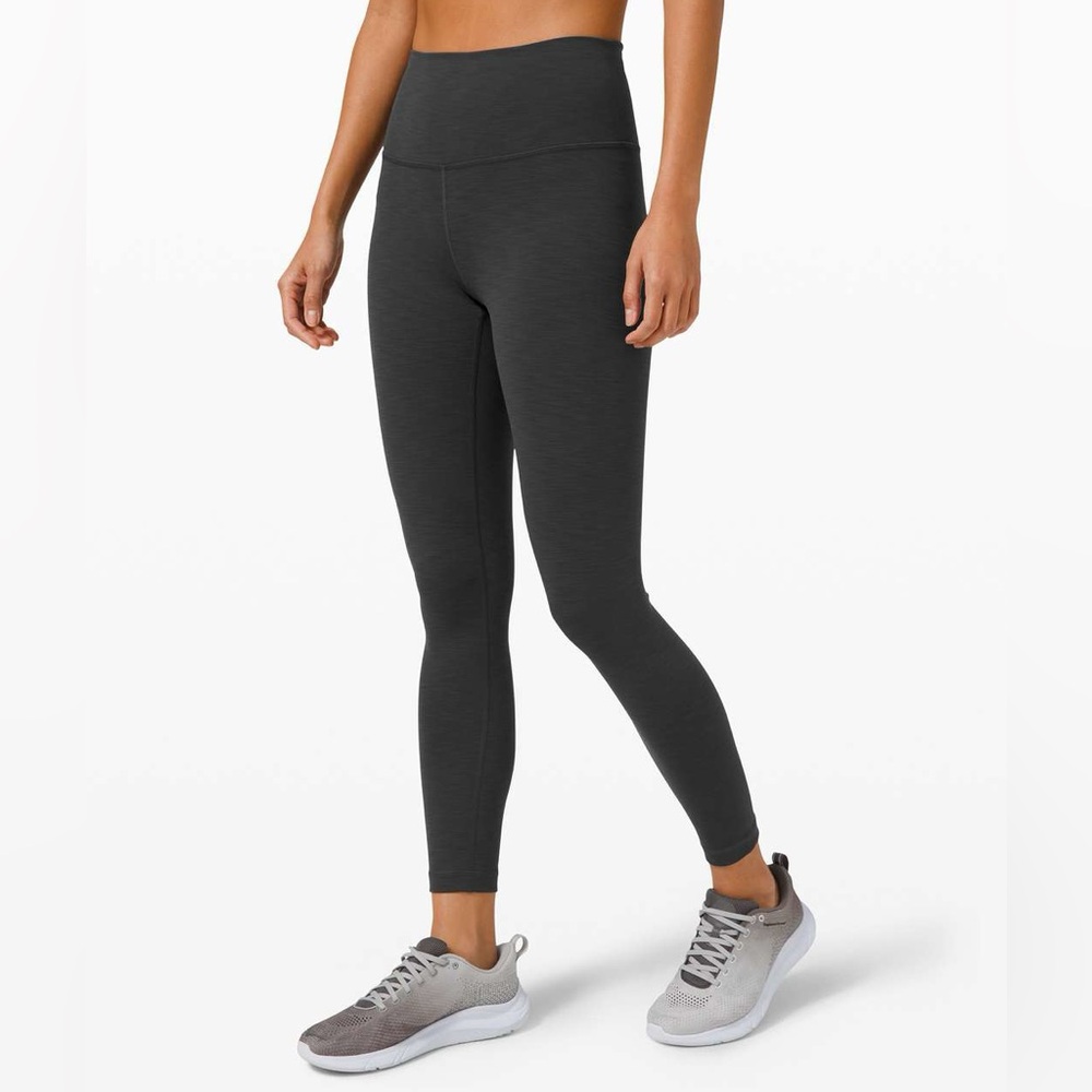 NWOT Lululemon Wunder Train High-Rise Tight 25” Heathered Graphite Grey